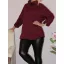 Geometriai mintás,puhaanyagú garbó! burgundi XL-XXL