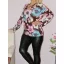 Virág mintás,csavart elejű,gumis aljú felső ! L-XXL