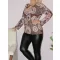 Mandala mintás,csavart elejű,gumis aljú felső ! L-XXL