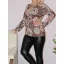 Mandala mintás,csavart elejű,gumis aljú felső ! L-XXL