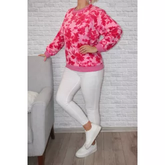 Levél mintás felső ! pink L-XXL