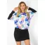 Pillangó virág mintás,denevérujjas ruha!  M-XL