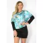 Virág mintás,denevérujjas ruha! menta  M-XL