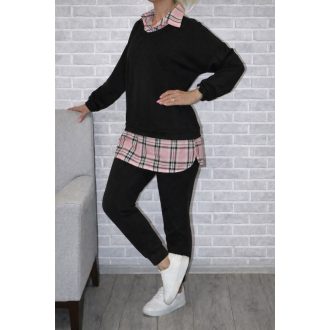 Kockás ingnyakú,zsebes szabadidőruha !   M-XL