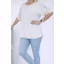 Válla nyitott masnis felső ! fehér L-XL