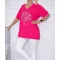 Strasszos,életfás,felsliccelt oldalú prémium  felső ! pink  XL-XXL