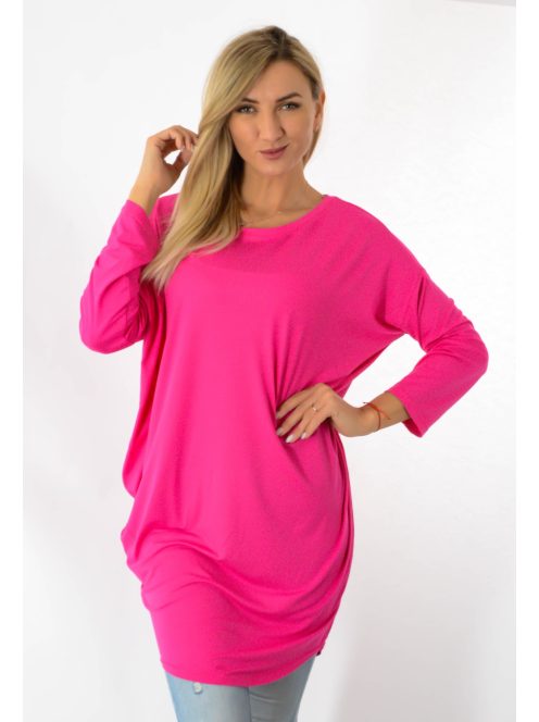 Egyszínű lenge tunika! pink L-XXL