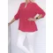 Egyszínű, ingfazonú ,gumis aljú felső! pink L-XXL