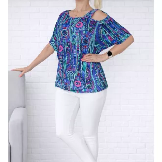 Mandala mintás,nyitott vállú,gumis aljú felső!  L-XXL