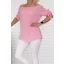 Kötős ujjú,vállra húzható felső ! rózsaszín M-XL
