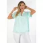 Egyszínű, ingfazonú ,gumis aljú felső! menta L-XXL