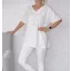 Strasszos mintás,V nyakú felső ! fehér L/XL,XXL