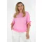 Ujja kötős,aszimmetrikus,gumis aljú felső ! rózsaszín L-XXL