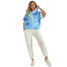 Mandala mintás,kapucnis,zsebes,YESSTORY szabadidőruha ! türkiz L-XXL