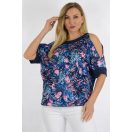 Levél mintás nyitott vállú ,nadrágos szett !  L-XXL