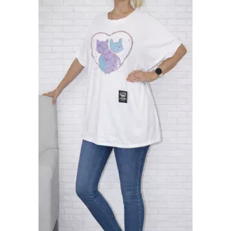 Cicás ,kenguruzsebes,alja kötős felső ! fehér XL-XXL