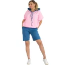 Kapucnis,kenguruzsebes,YESSTORY együttes ! rózsaszín-farmerkék L-XXL