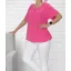 Cseppkivágású,gumis aljú felső ! pink L-XL