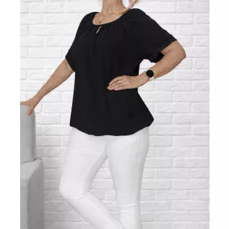 Cseppkivágású,gumis aljú felső ! fekete L-XL