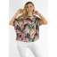 Mintás,aszimmetrikus,gumis aljú felső ! mályva-zöld L-XXL