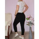 Zsebes ,gumisderekú nadrág ! fekete L-XXL