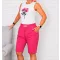 LUXURY, zsebes,gumis derekú  térdnadrág! pink M-XL