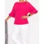 Harang ujjú,puhaanyagú,likrás kötött felső ! neonpink M-XL