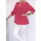 Egyszínű, ingfazonú ,gumis aljú felső! pink L-XXL