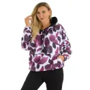 Mintás,kapucnis,kenguruzsebes,strasszos YESSTORY szett ! burgundi L-XXL