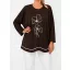 Virágos,passzés aljú,prémium felső ! csokibarna XL-XXL