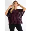 Virágos,dupla anyagú,T vonalú,tüll felső ! burgundi L-XXL