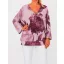 Virág mintás,V nyakú,passzés aljú felső! burgundi L-XXL