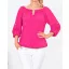Roll-up ujjú,gumis aljú felső! pink XL-XXL