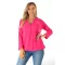 Egyszínű, ingfazonú ,gumis aljú felső! pink L-XXL