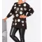 Pöttyös,felsliccelt oldalú prémium felső ! csokibarna XL-XXL