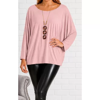 Láncos denevérujjas felső ! mályva XL-XXL