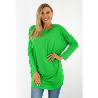 Egyszínű lenge tunika! zöld L-XXL