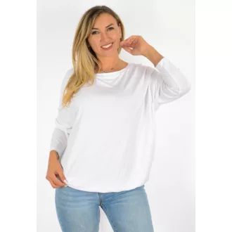 Egyszínű,lenge,gumis aljú felső ! fehér L-XXL