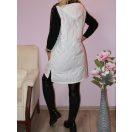 Steppelt ,kapucnis,zsebes ,cipzáras mellény! fehér  L-XL