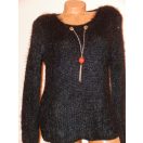 Csinos,kötött,szőrme,láncos felső! Több szín! M-L