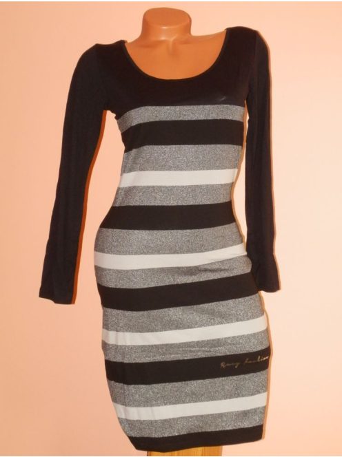 Szupercsinos,csillogós,csíkos RUCY FASHION ruha! Több szín! S,M,L