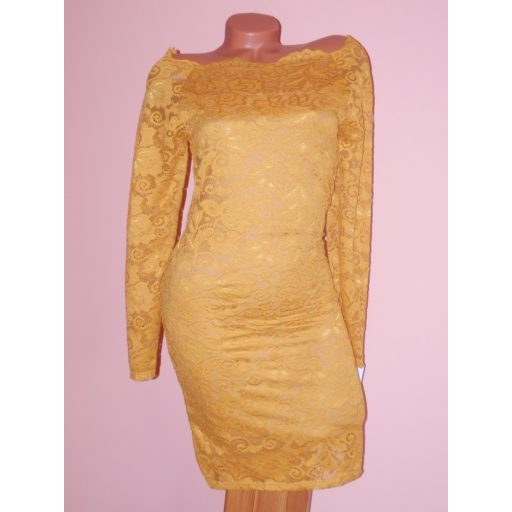 Szupercsinos,vállra húzható csipkeruha! Több szín! S-M