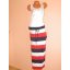 Szupercsinos,matróz csíkos,feliratos RUCY FASHION maxi ruha! M,L