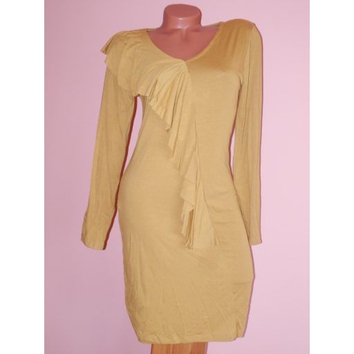 Szupercsinos,zsabós V nyakú ruha! Több szín! M-XL