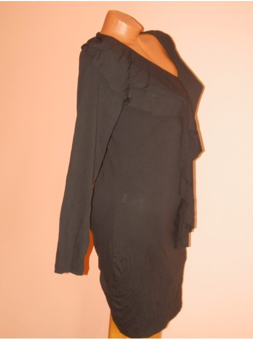 Szupercsinos,zsabós V nyakú ruha! Több szín! M-XL