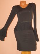 Csodaszép,harangujjú,gyöngyös,elegáns peplum ruha! S,M,.L,XL