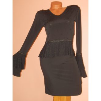   Csodaszép,harangujjú,gyöngyös,elegáns peplum ruha! S,M,.L,XL
