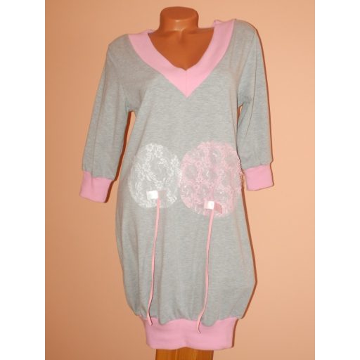 Csodaszép,csipkés V nyakú tunika/ruha! Több szín! S-XL