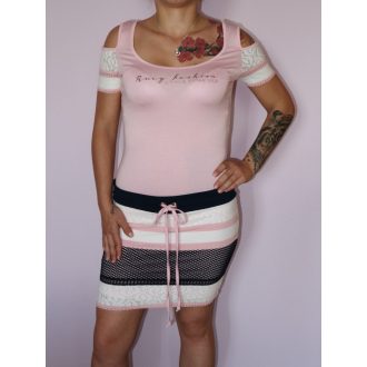 Csodaszép,csíkos,válla nyitott RUCY FASHION ruha! S,M,L