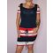 Csodaszép,csíkos,válla nyitott RUCY FASHION ruha! S,M,L